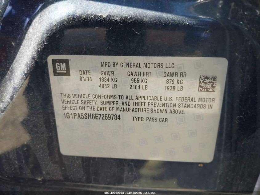 CRUZE 2014 Transmission Shift 221418