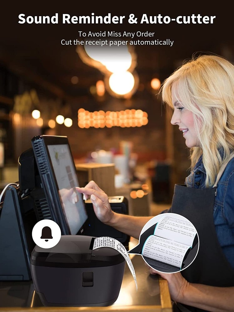 Itari ZY308 80mm Thermal POS Receipt Printer for Android Windows Mac Linux