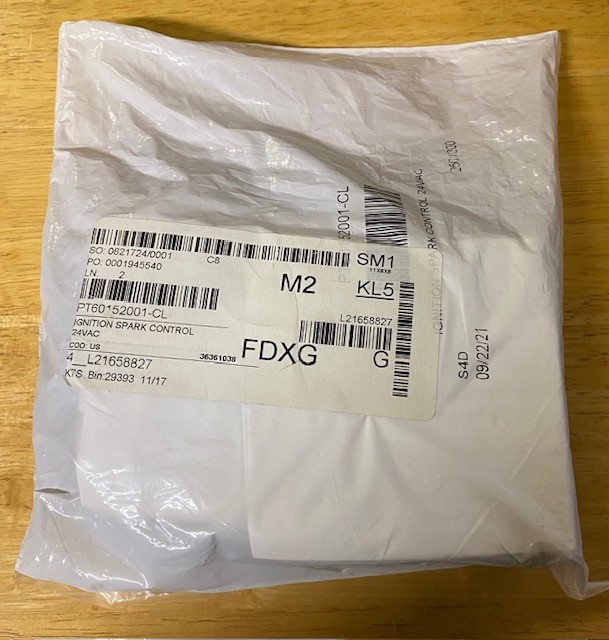 PT60152001-CL - IGNITION SPARK CONTROL - 24VAC