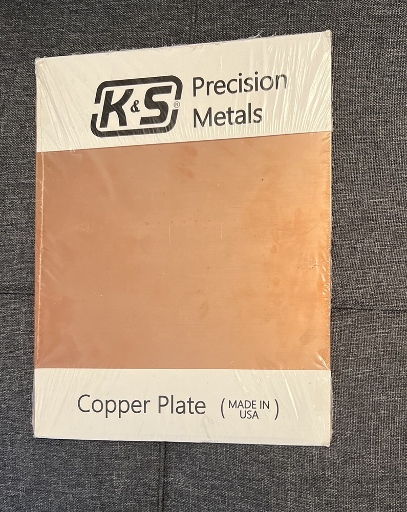 Copper Etching Plate .050 Thick 8 x 10