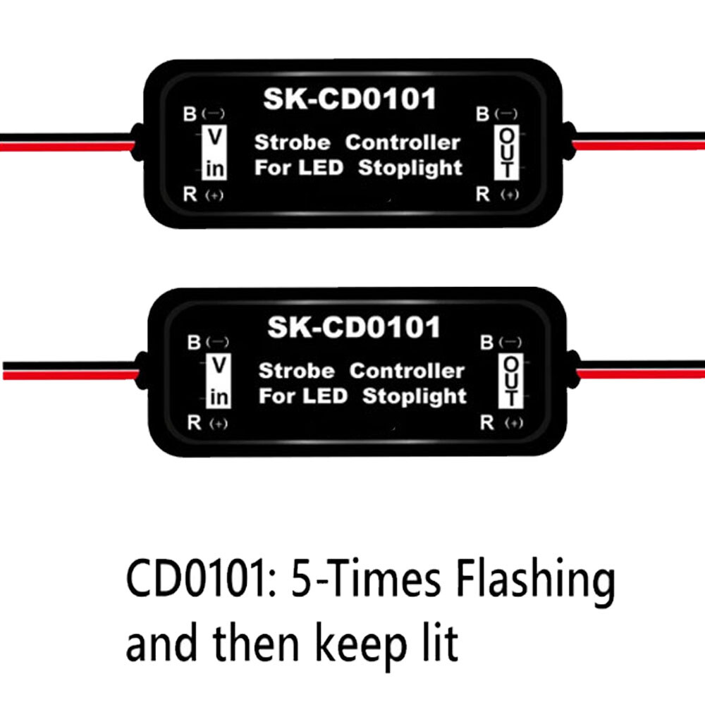 2x CD0101 Flash Strobe Controller Flasher Module For Car LED Brake Stop Light