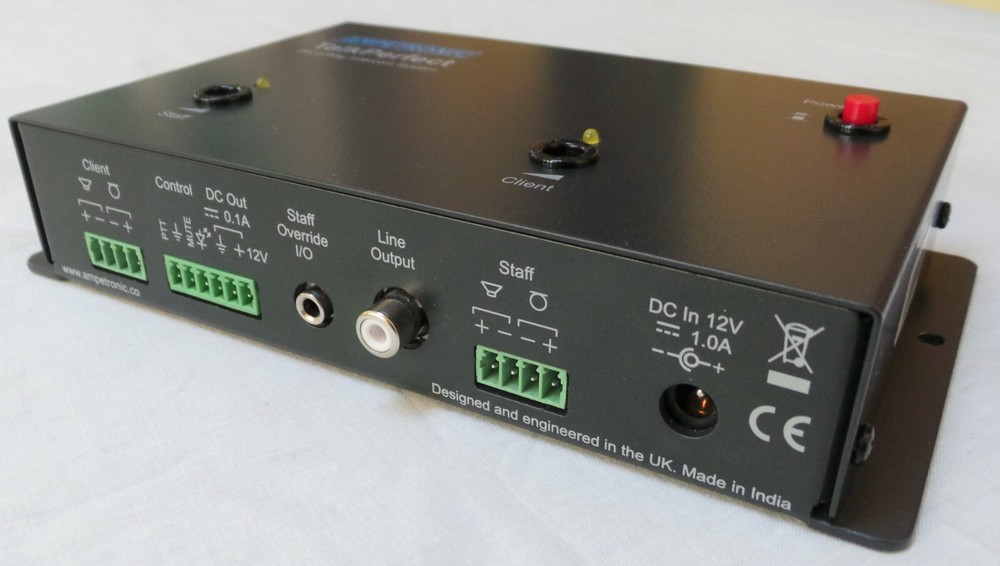 Ampetronic Talkperfect DX 2-way intercom system.