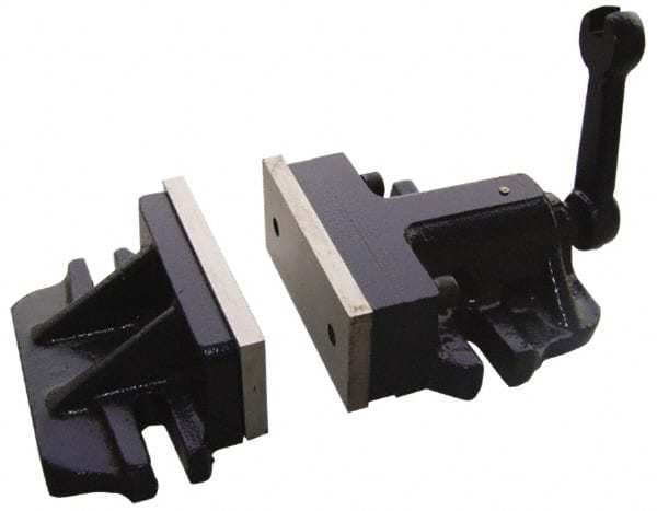 Two-Piece Quick-Clamp Horizontal Milling Machine Vise, 8" Jaw Width