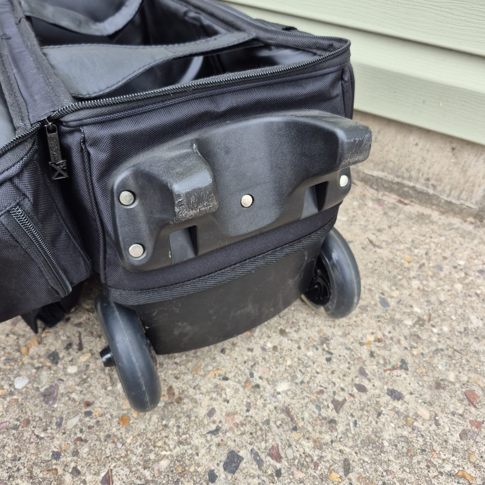 KRX Strikeforce 2 Bowling Ball Black Rolling Bag Case