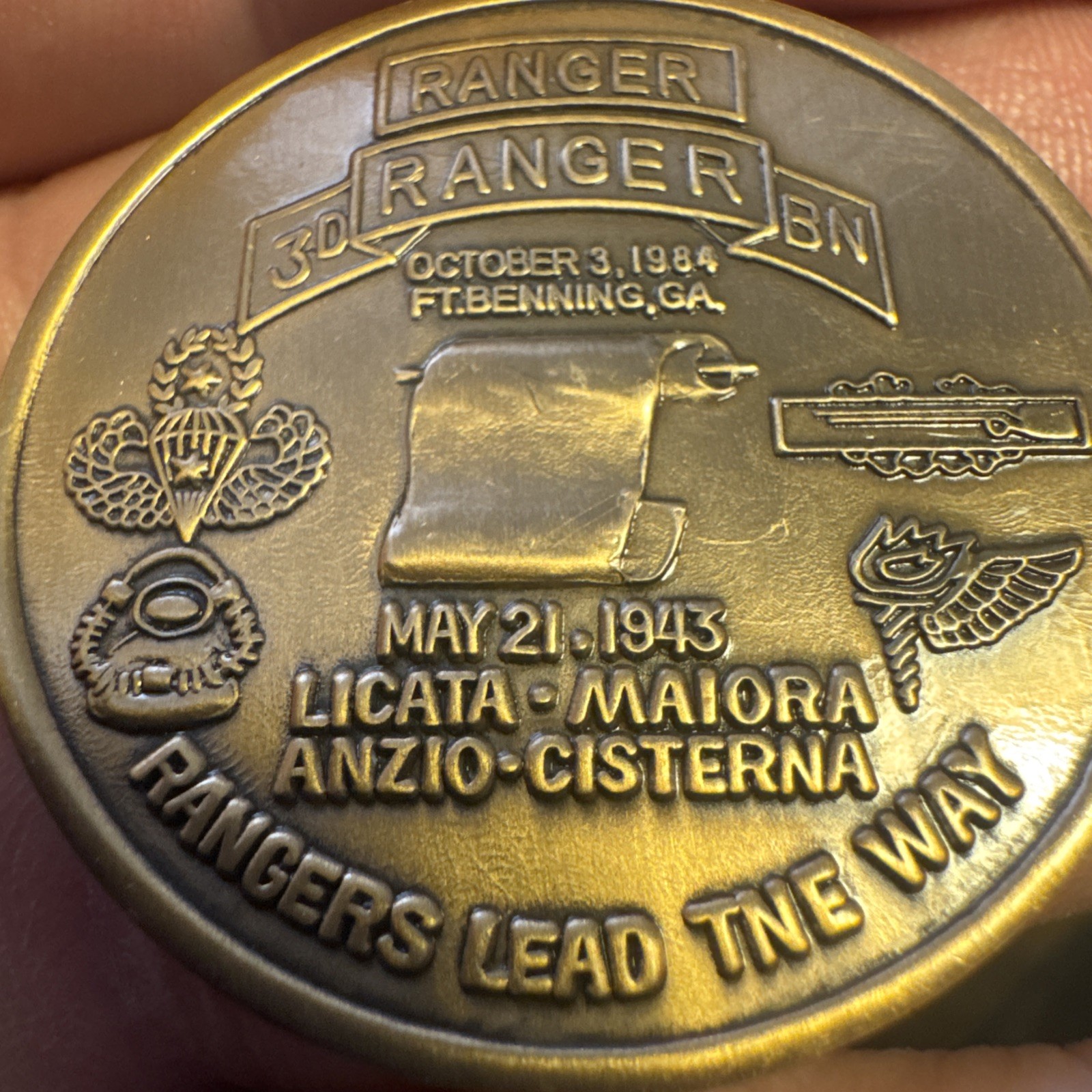 US Army 3rd Ranger Battalion Merrill’s Marauders Challenge Coin Rare Early Style