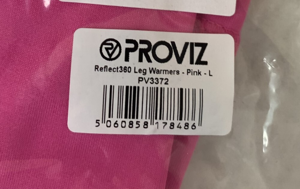 Proviz PV3372 REFLECT360 Reflective Leg Warmers in Pink Choose Size