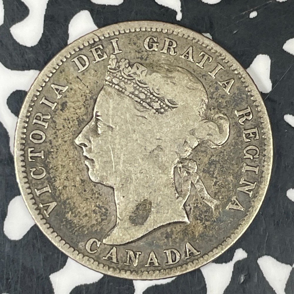 1900 Canada 25 Cents Lot#C8656 Silver!