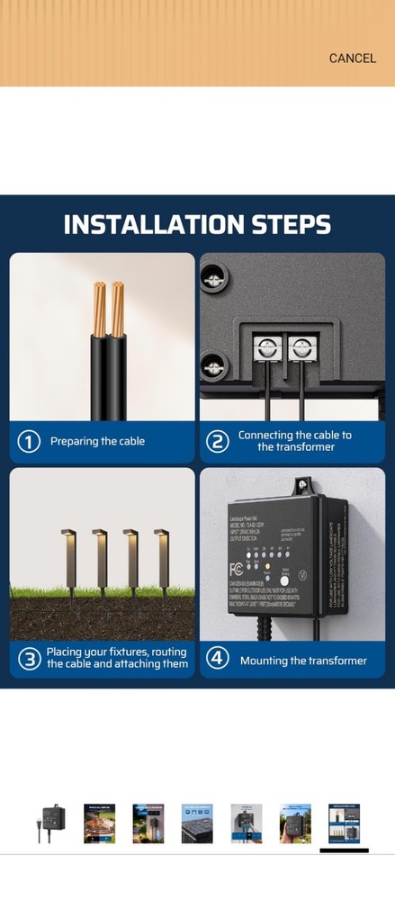 Landscape Lights Controller Low Voltage Transformer with Timer Outdoor