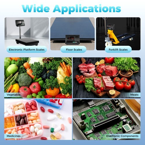 Weigh Indicator Platform Scale Cattle Hogs Precision Load Cell 2.5 Ton/5000lbs