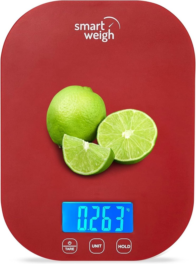 Smart Weigh Digital Kitchen Food Scale - Red