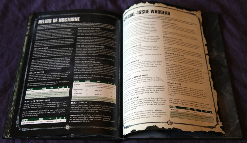 Warhammer 40k, Salamanders Codex Supplement, Hardback Edition, Games Workshop