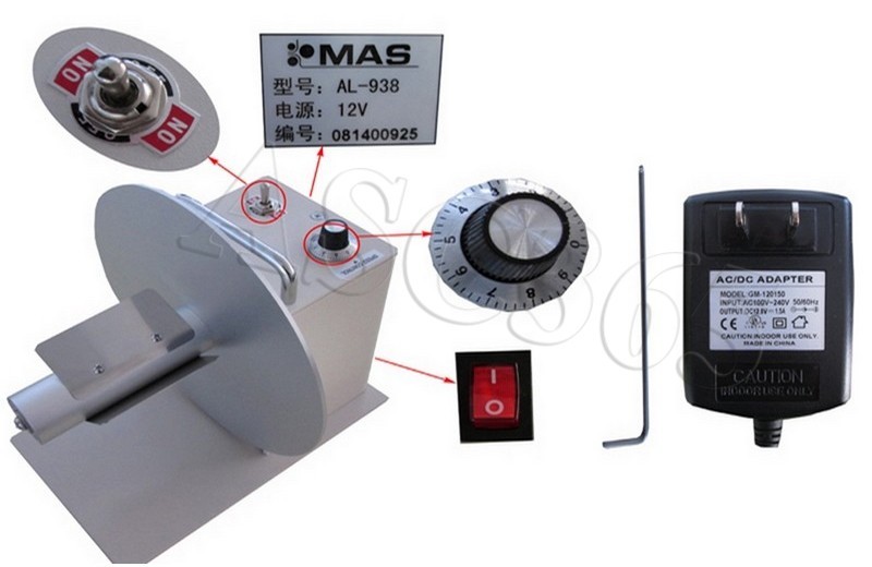 Openbox Automatic Label Rewinder Electric Rewinding Machine Speed Adjustment