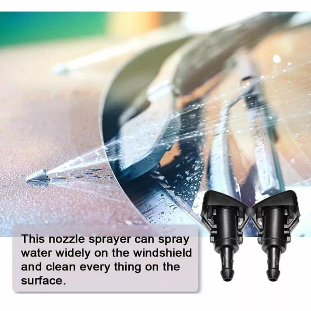 Universal Car Windshield Wiper Washer Squirter Nozzle Spray Jet Kit Fluid Hose Y