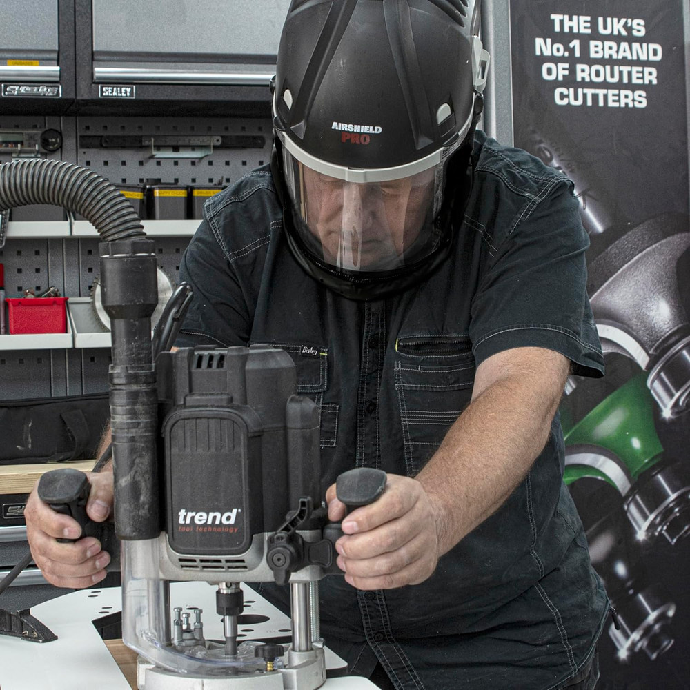 Airshield Pro Full Faceshield, Dust Protector, Battery Powered Air Circulating M