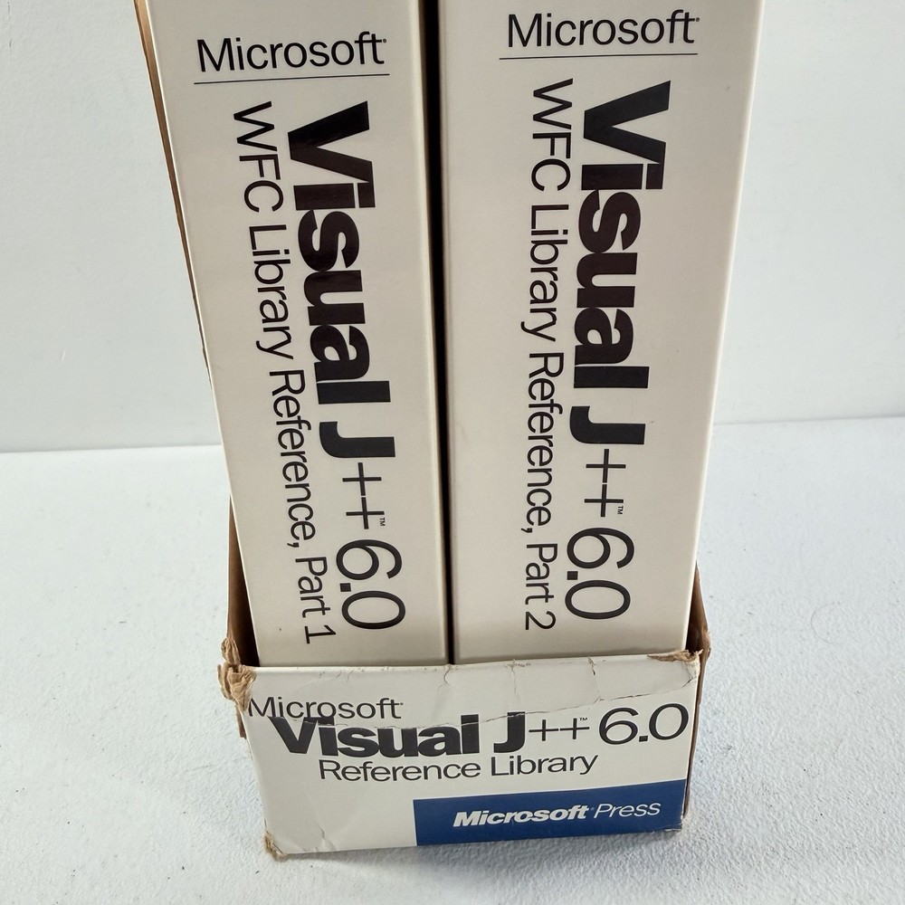 Microsoft Visual J++ 6.0 Reference Library 1998 Microsoft Press 2 Book Set