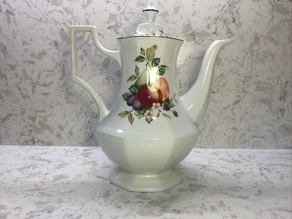 Johnson Brothers Fresh Fruit Pattern Large Size Coffee Pot