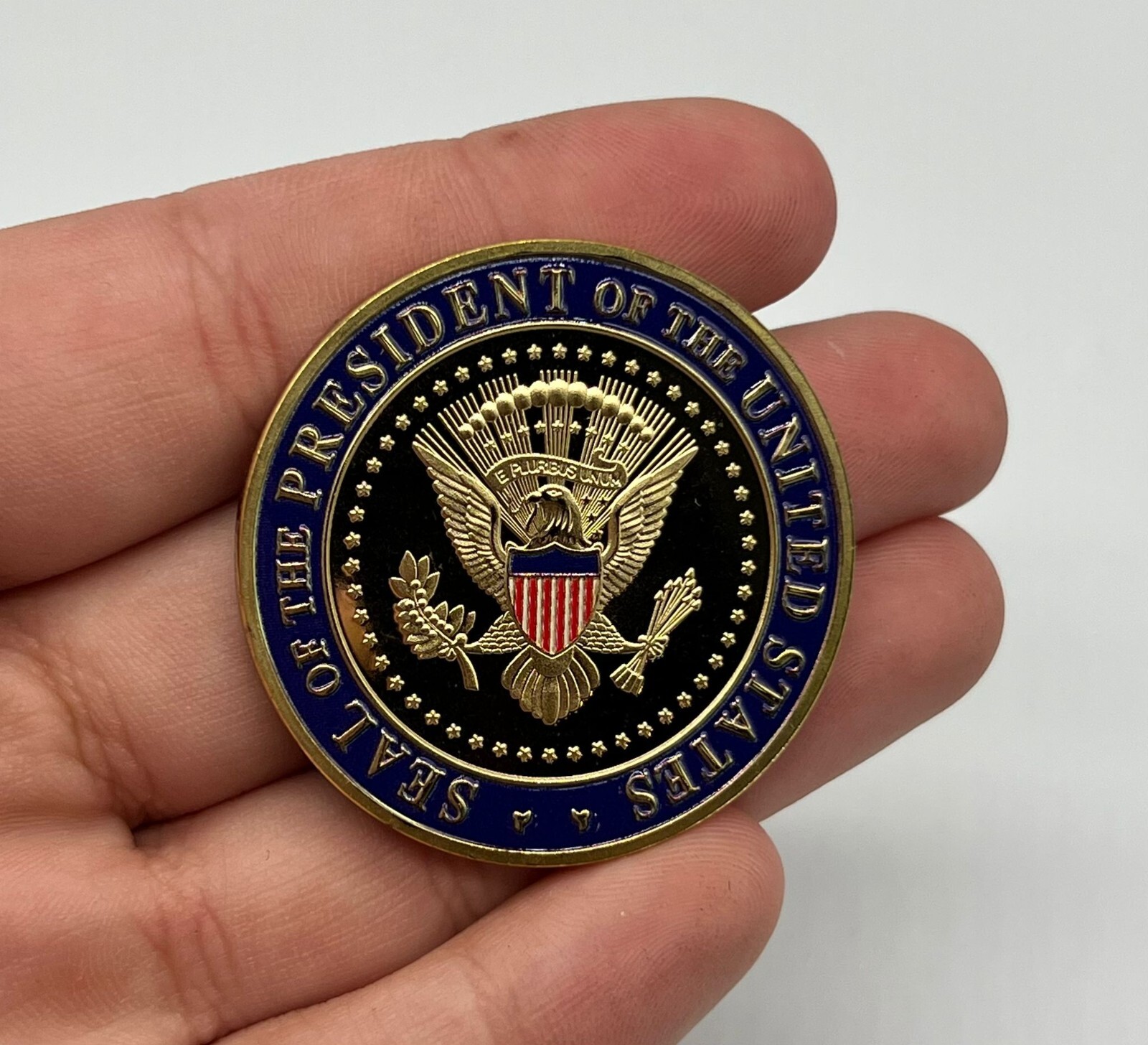 Donald Trump Seal of The President Coin Gold Plated Collectible