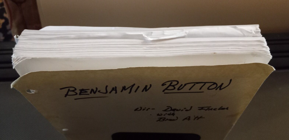 THE CURIOUS CASE OF BENJAMIN BUTTON -original script~Warner Bros~2005 GC