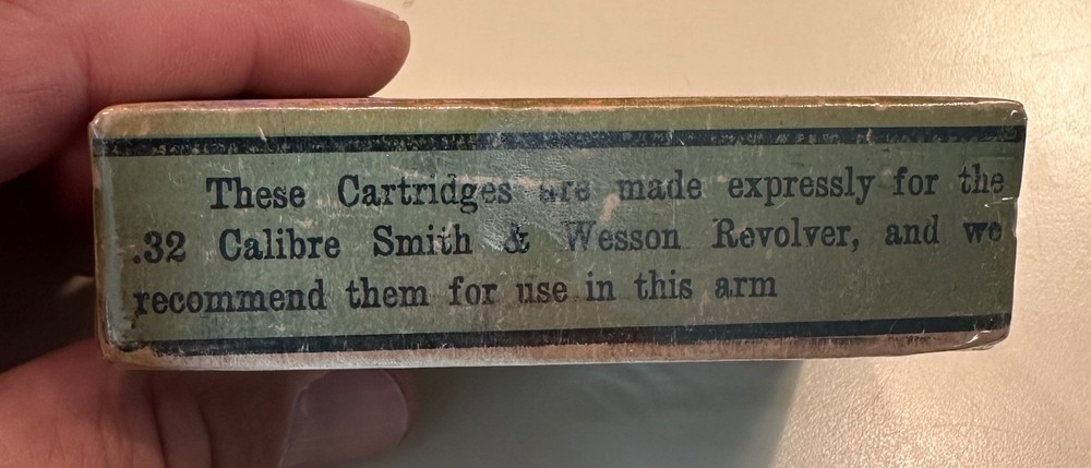 Rare Early USC .32 cal Ammo Empty Box NICE