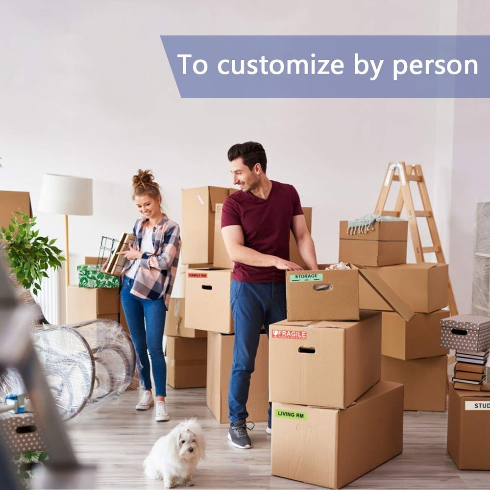 960 Count Home Moving Labels,16 Rolls Different Color Coding Moving Labels fo...