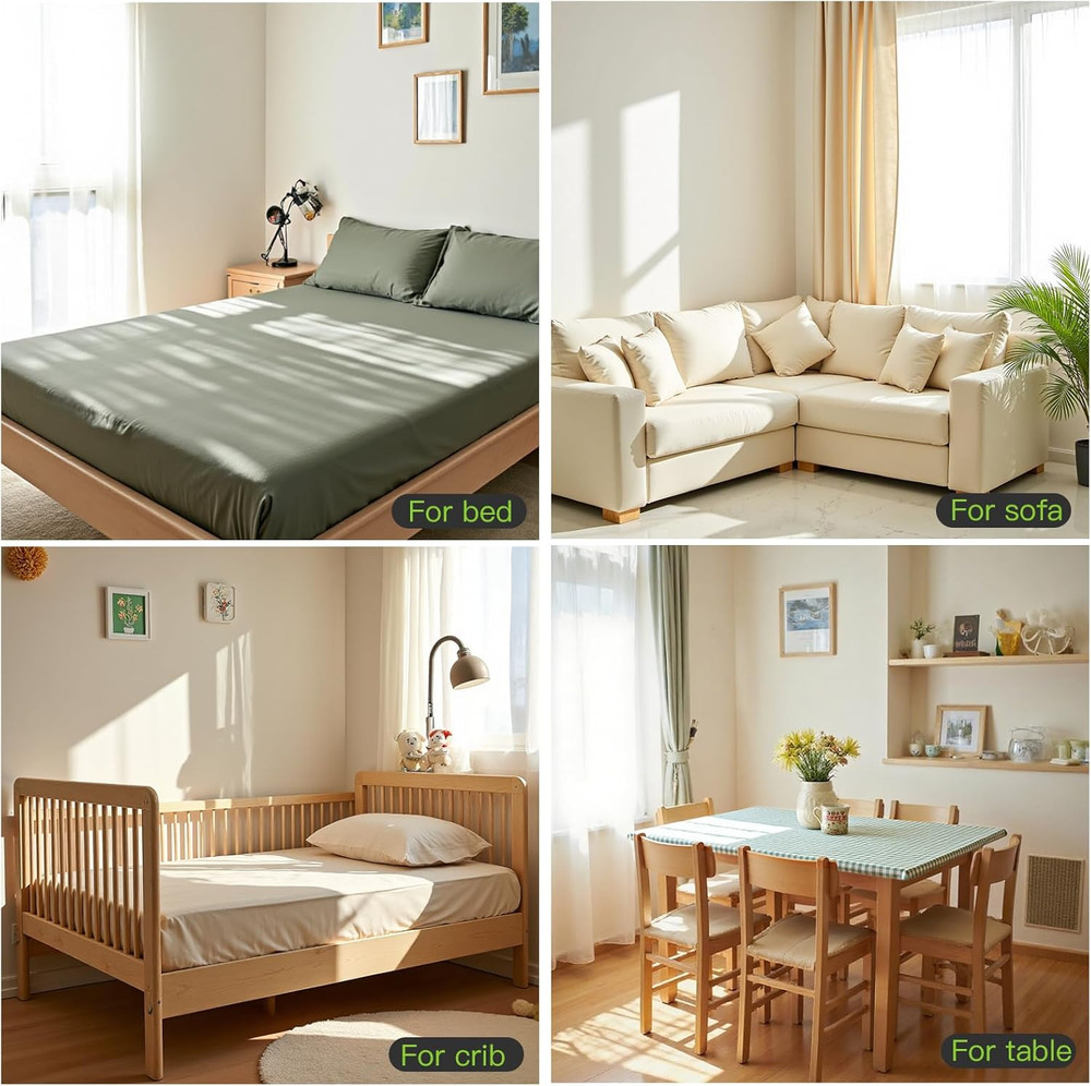 8PCS Adjustable Bed Sheet Holder Straps with Metal Clips