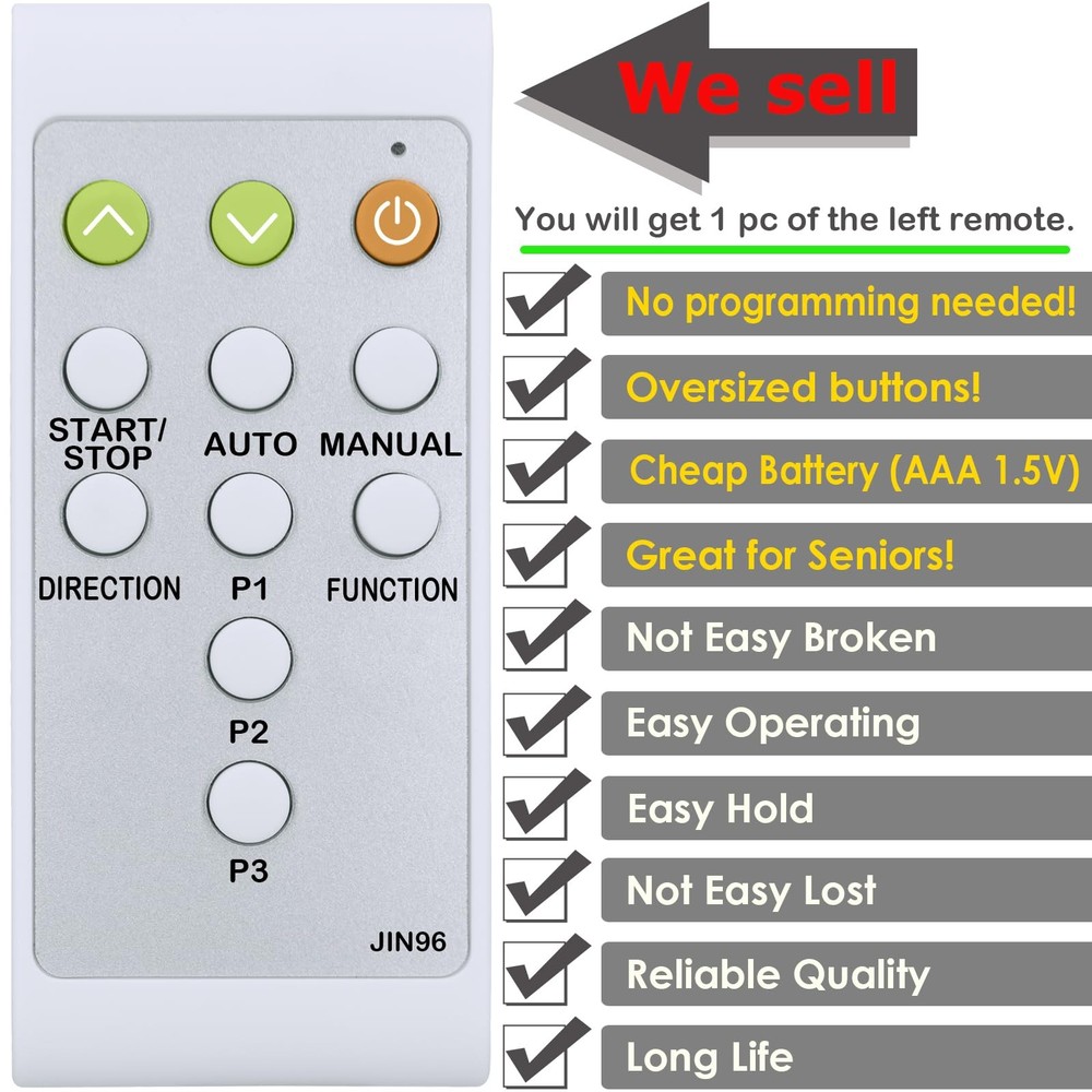 Replacement Remote Control for Ellipse Same with remote, remote