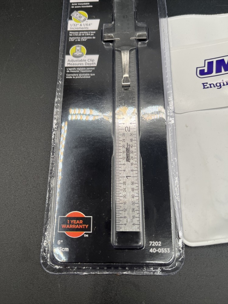 Johnson Level & Tool 6" Rule Pocket Clip 7202