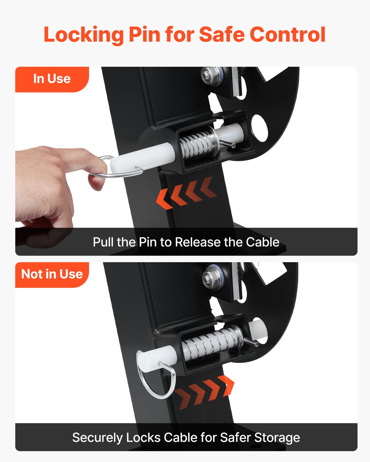 VEVOR Heavy Duty Double Welding Cable Reel Fits 150FT 1/0 & 125FT 2/0 Cable