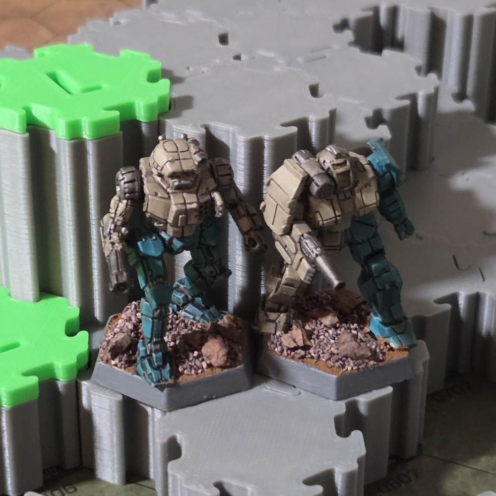 Battletech Rolling Hills 2 - 3D Interlocking Terrain