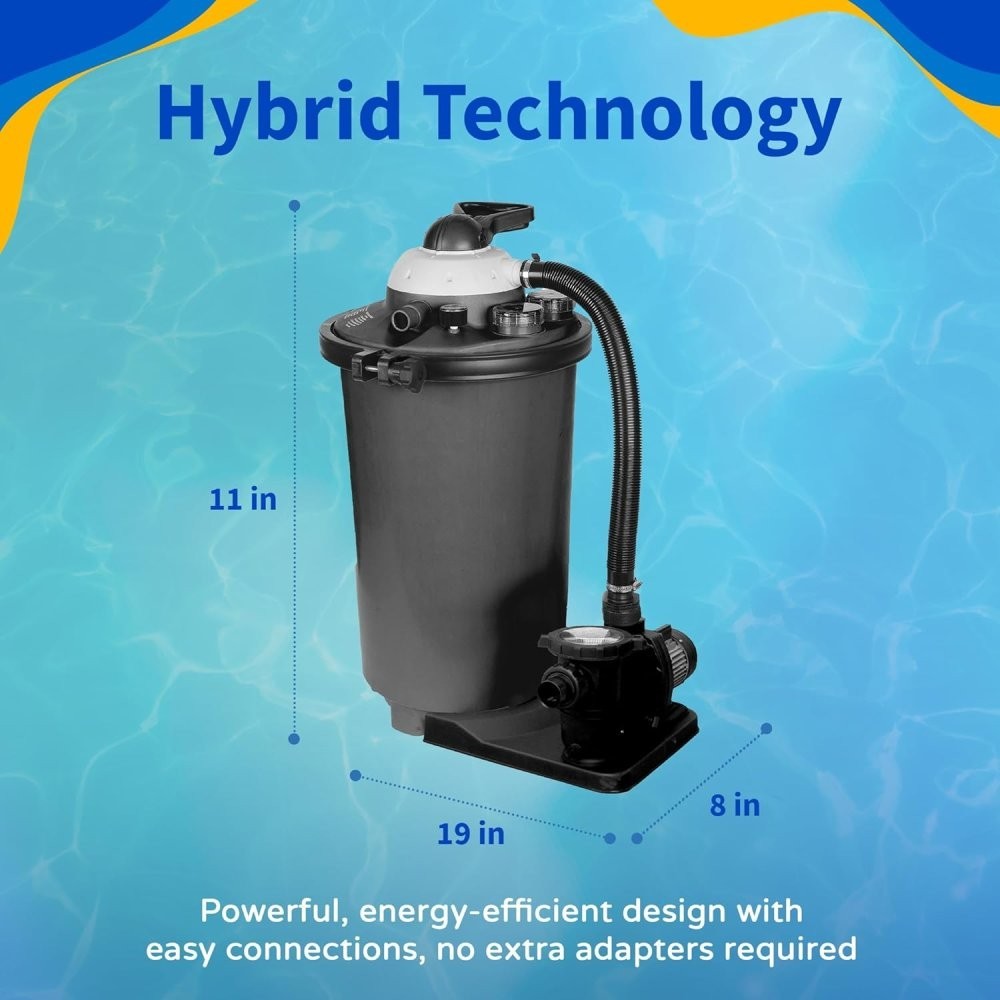 Rx Clear® Prime Sand Filter System with 1 HP pump