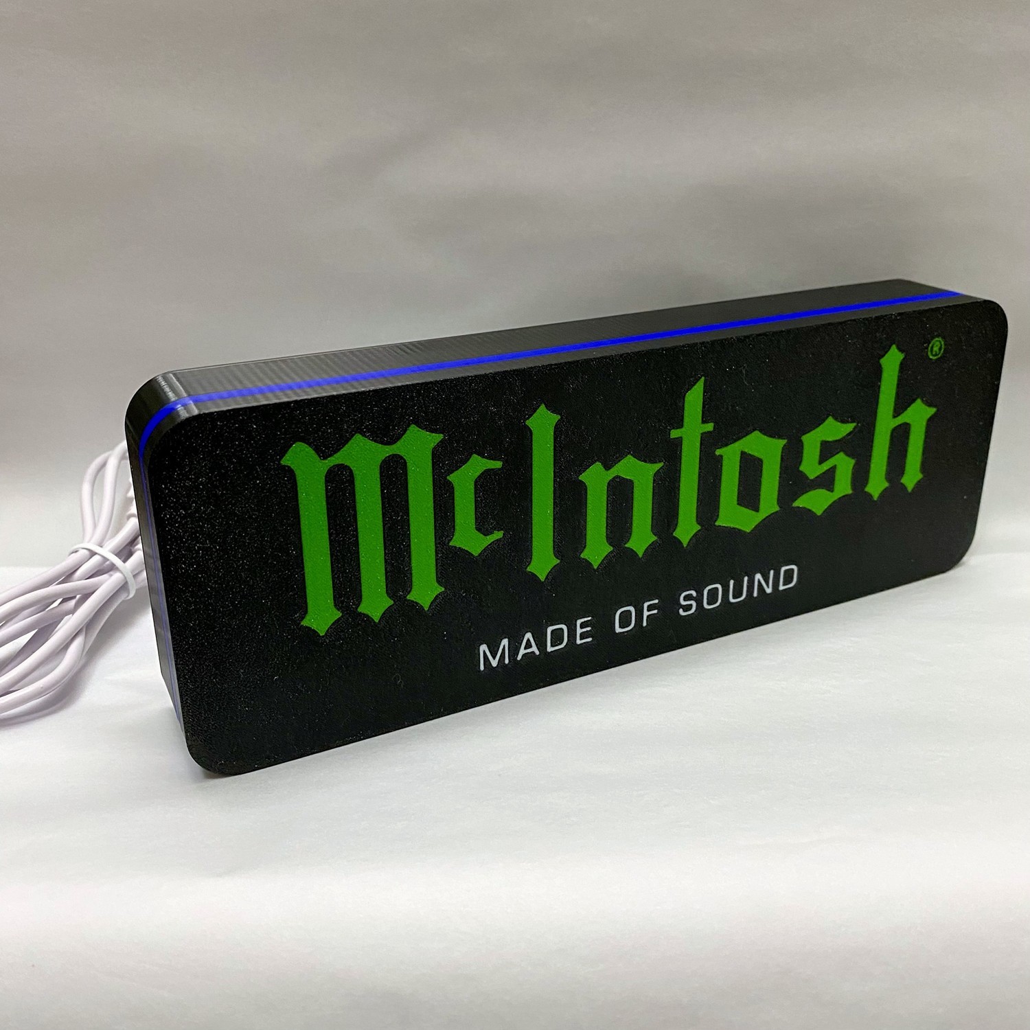 USB LED Lamp Neon Sign 9 Inch McIntosh 3D Printed Light Box Audio Theme Light-Up