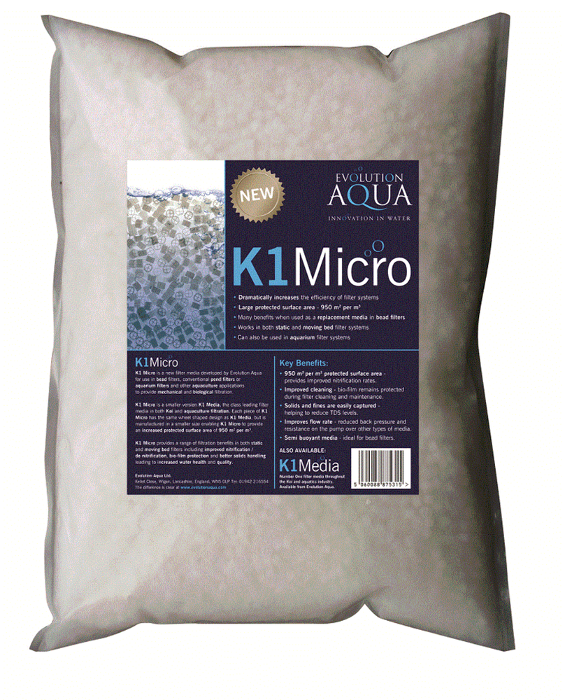 Evolution Aqua K1 Micro Media - Biological Filter Micro Media