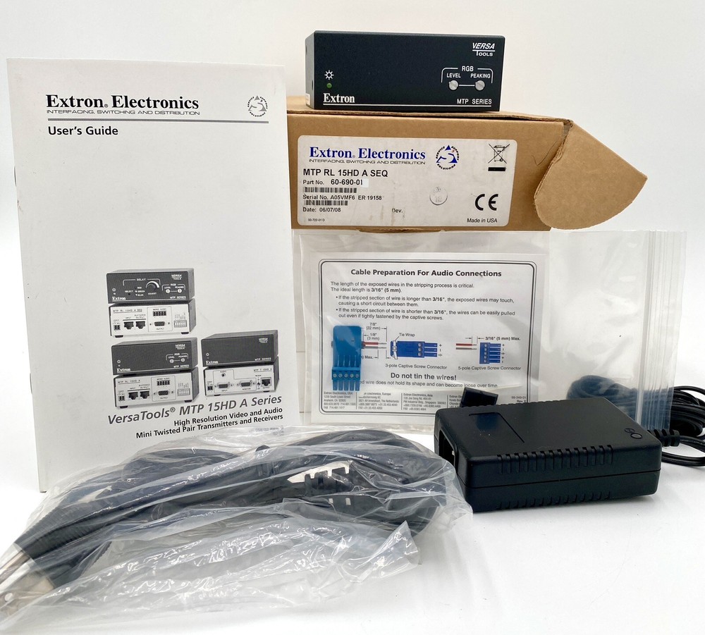 Extron Electronics MTP RL 15HD A Receiver With Loop-Through New Open Box
