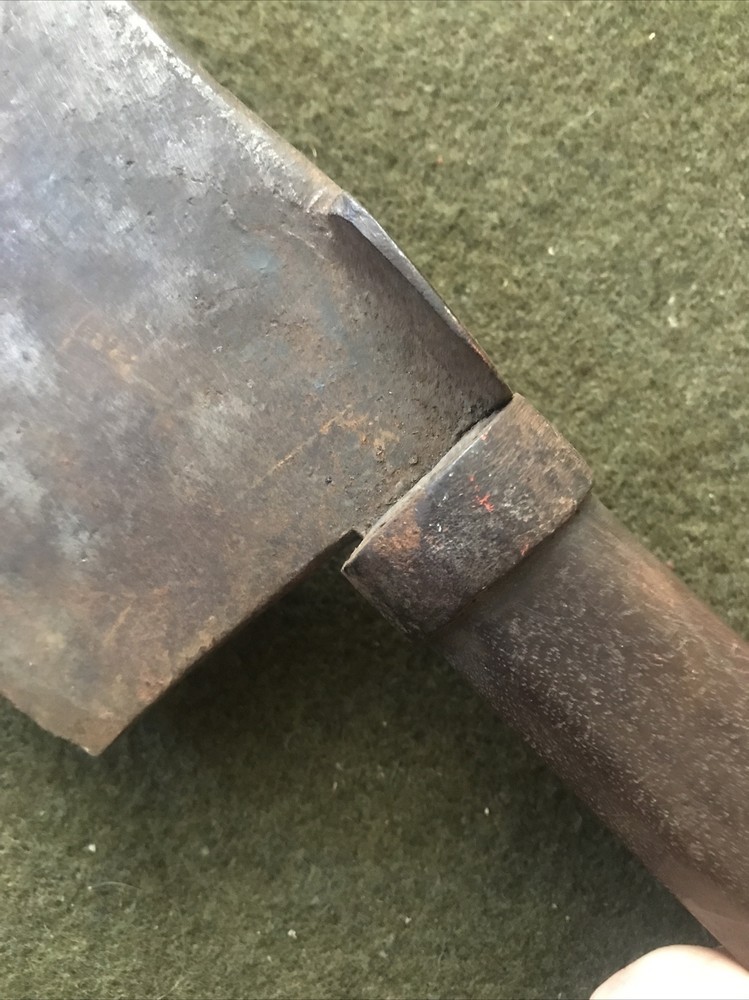Cleaver Antique PRIMITIVE HANDMADE Blacksmith Unique Early.