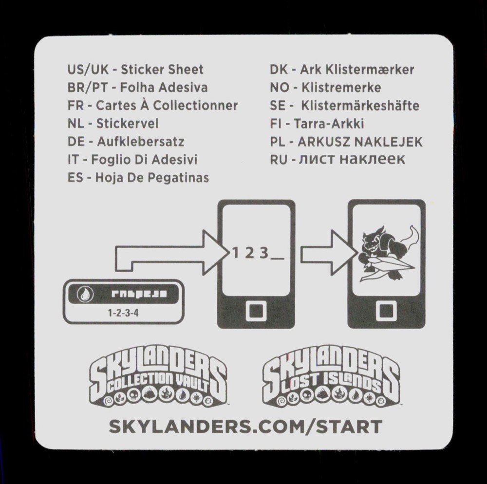 Funny Bone Skylanders Trap Team 2014 Activision Sticker