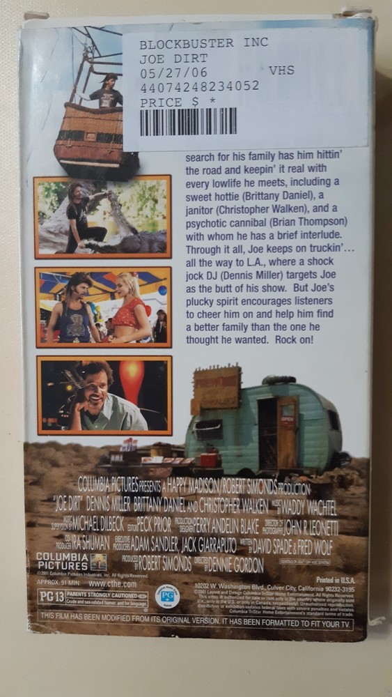 Joe Dirt (VHS, 2001) David Spade