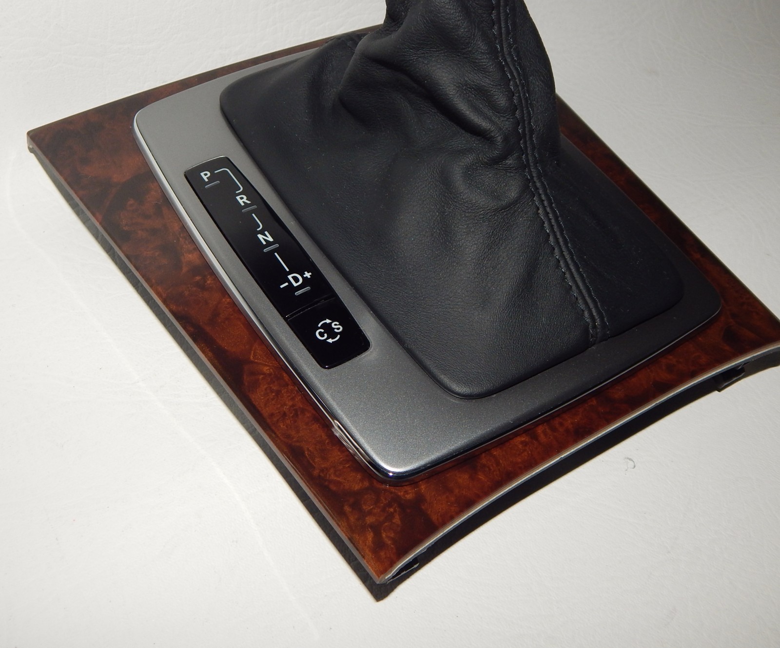 OEM 2008-2011 MERCEDES C300 Automatic Shift Knob Boot Bezel Wood Trim Shifter