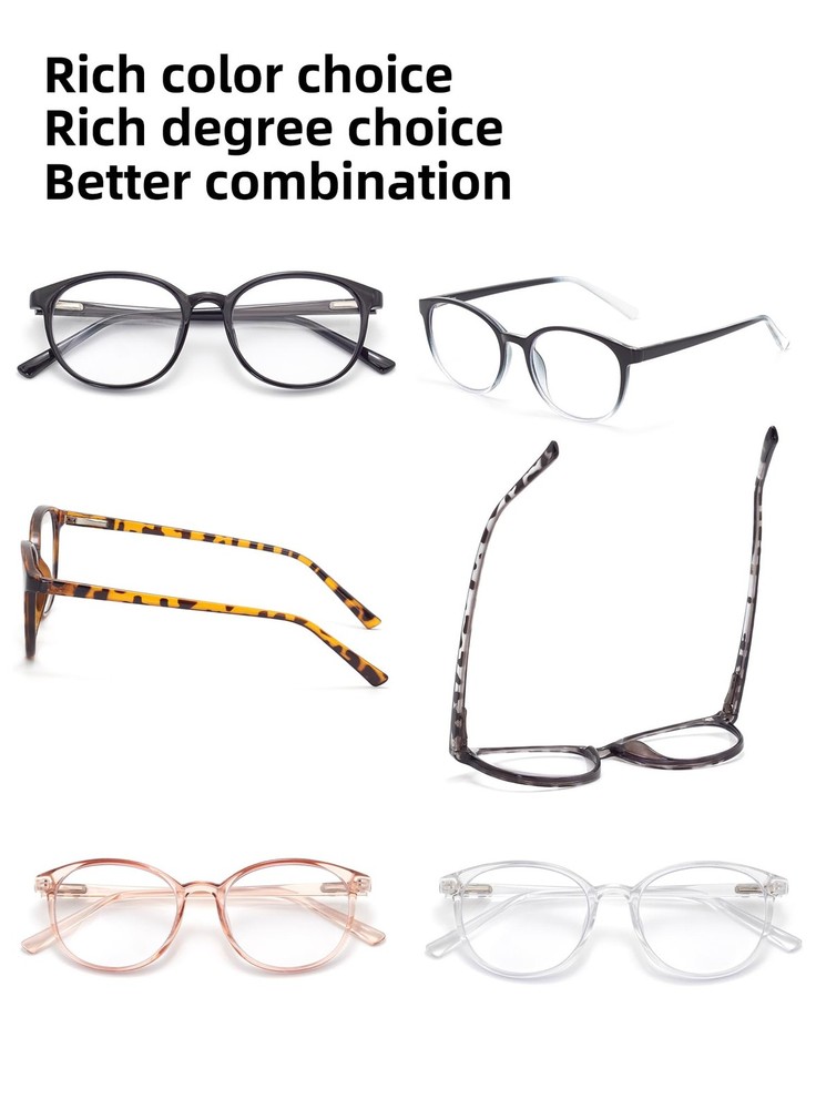 FoxMook 2-Pack Blue Light Blocking Glasses Standard, C2, Black Transparent