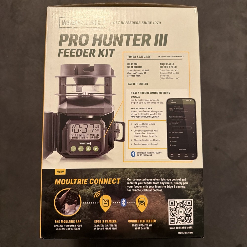 Pro Hunter II Programmable Quick -lock Feeder Kit, Black (MFG-13448)
