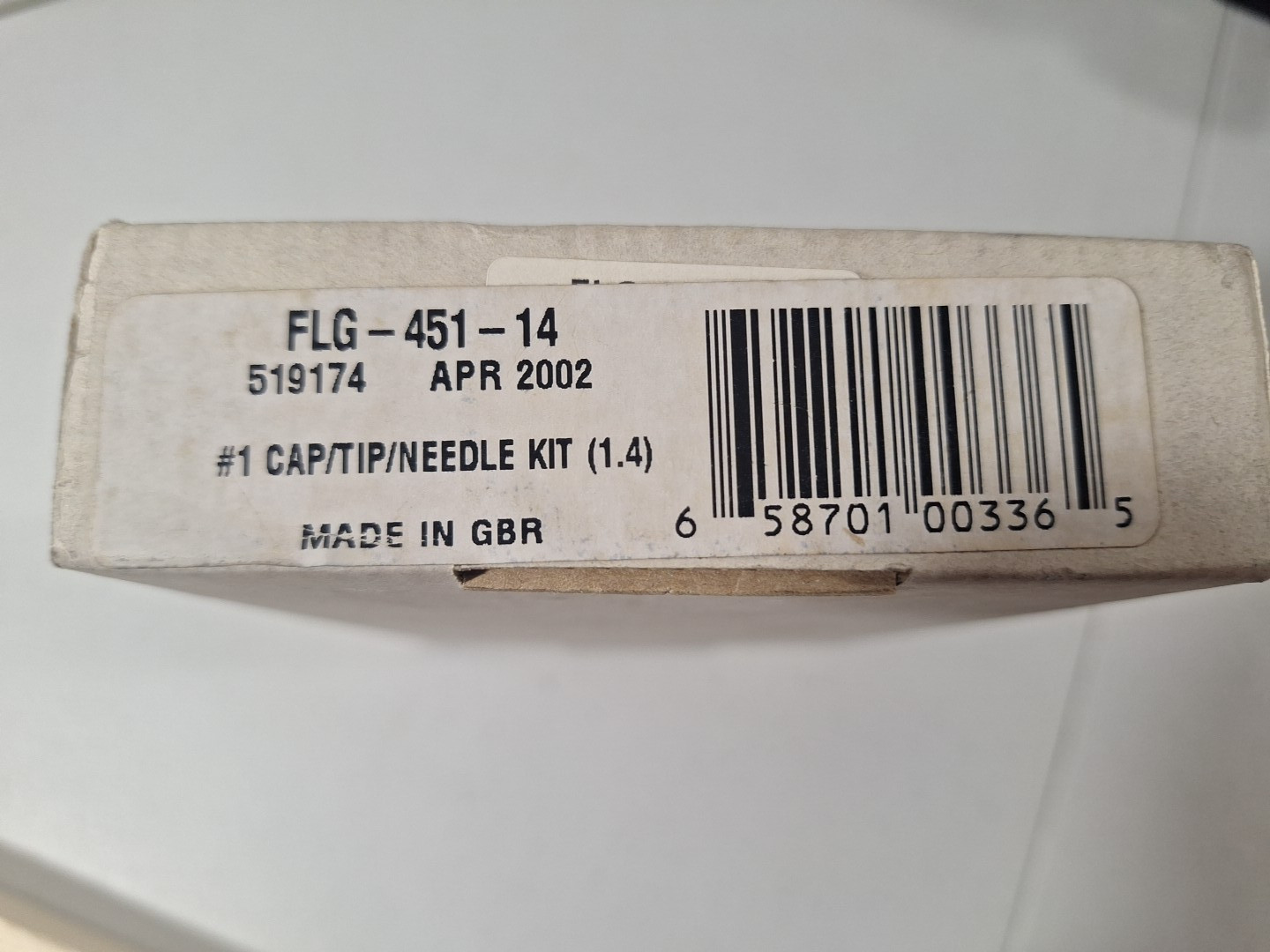 New DeVilbiss FLG-451-1.4 Fluid Tip & Needle Kit - FREE Shipping!!