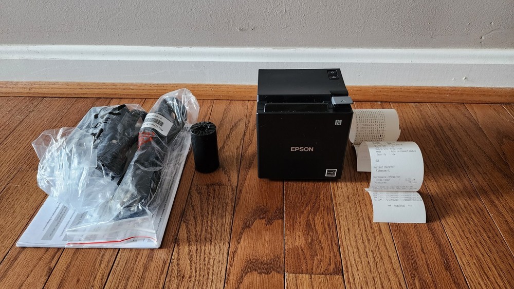 EPSON TM-M10 Compact 2" Thermal Receipt Printer, USB+Bluetooth,Black,PS Included