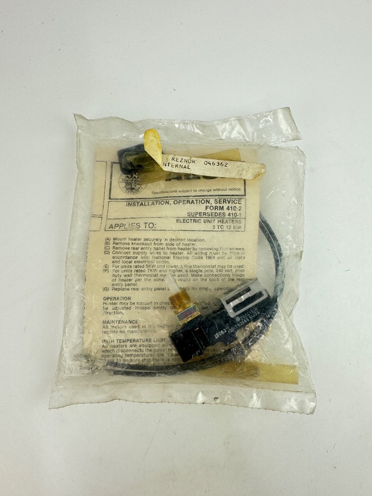 Thomas & Betts Reznor 046362 CL12 1-STG Internal Stat AEUH & EUH Switch