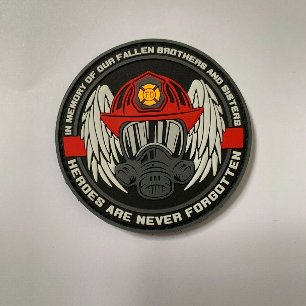 In Memory of Our Fallen Firefighters Morale PVC Patch