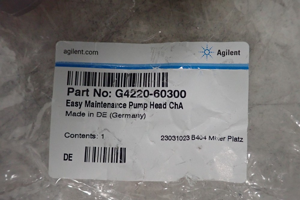 Agilent Technologies G4220-60300 Easy Maintenance Pump Head Channel A