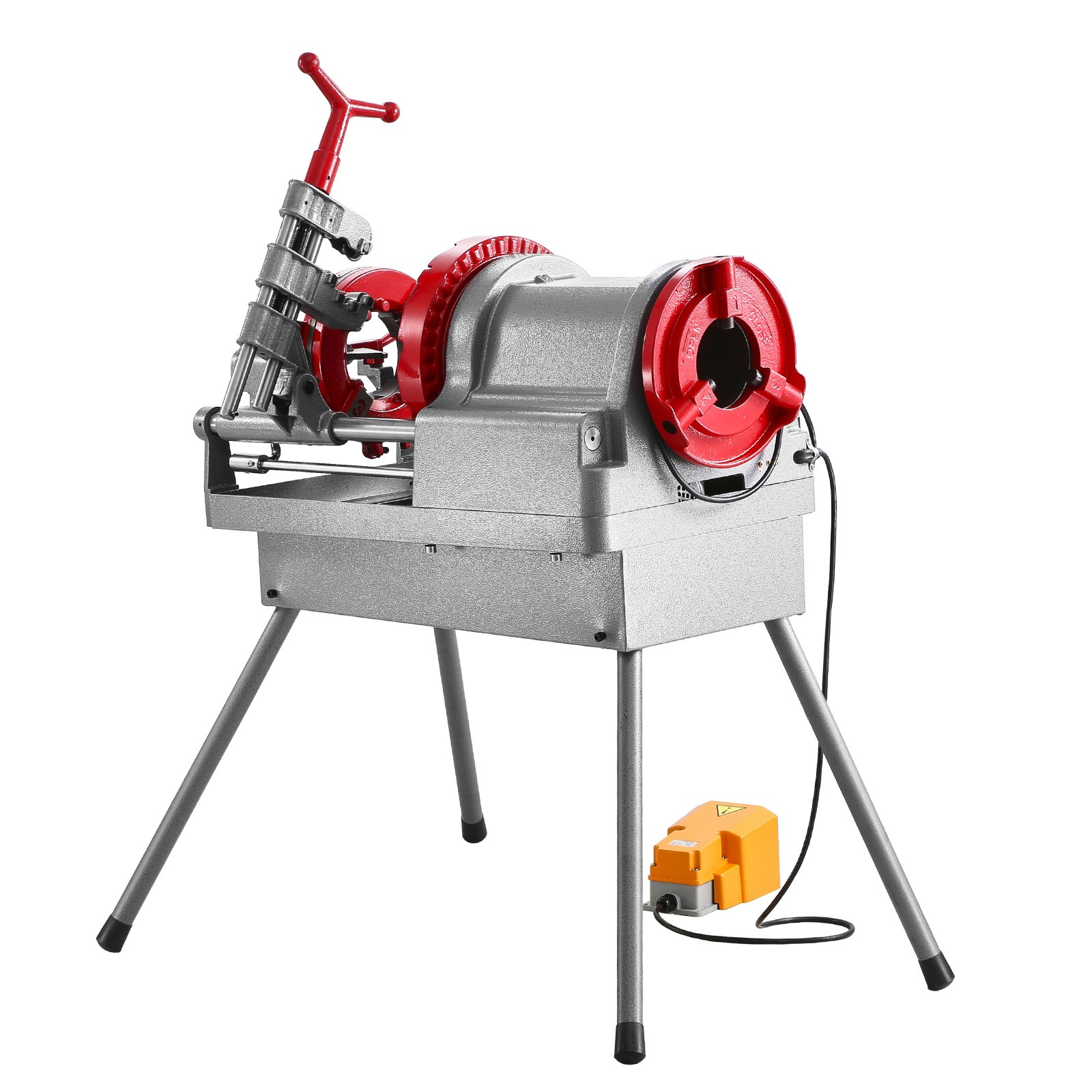 Electric Pipe Threader Machine 900W 2-Speed Threading Cutter for 1/2" to 4" Pipe