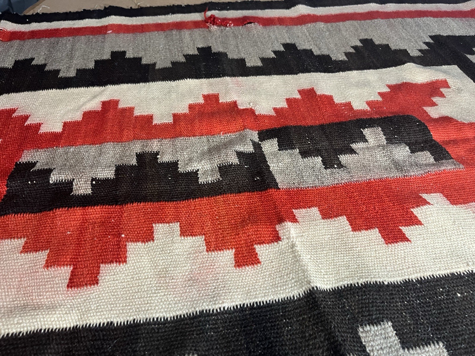 Antique Estate Navajo Ganado Weaving Approximately 72” X 49” Just $399!