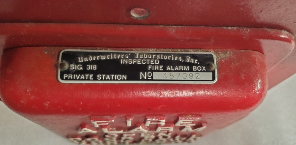 Simplex Time Recorder Co. Mechanical Fire Alarm Station Code Wheel 3-1-2