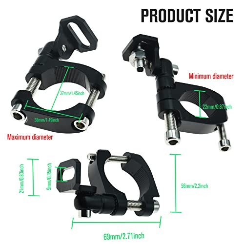 360° Roating UTV Mount Bracket for Flag/LED Whip Adjustable Bracket