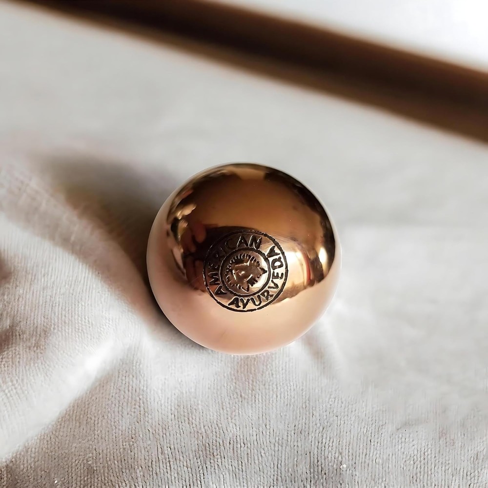 Solid Copper Balls 1.5" - 2 Pack - Pure Metal, Mental Agility, Therapy