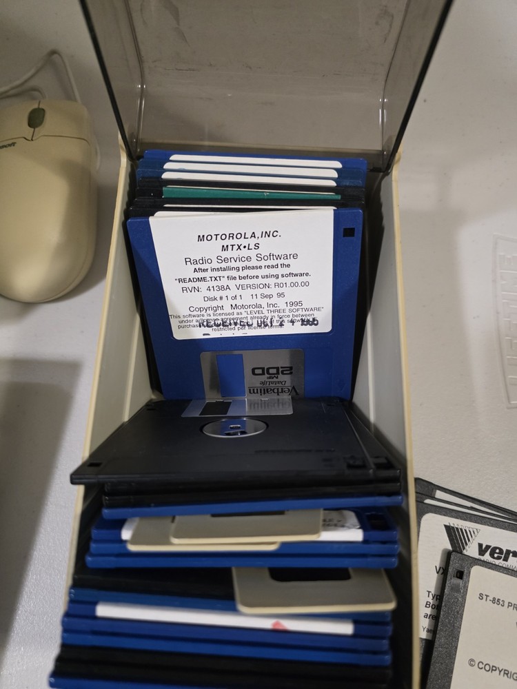 36 3.5" 720K Floppy Disk Lot Motorola Radio Programming Software